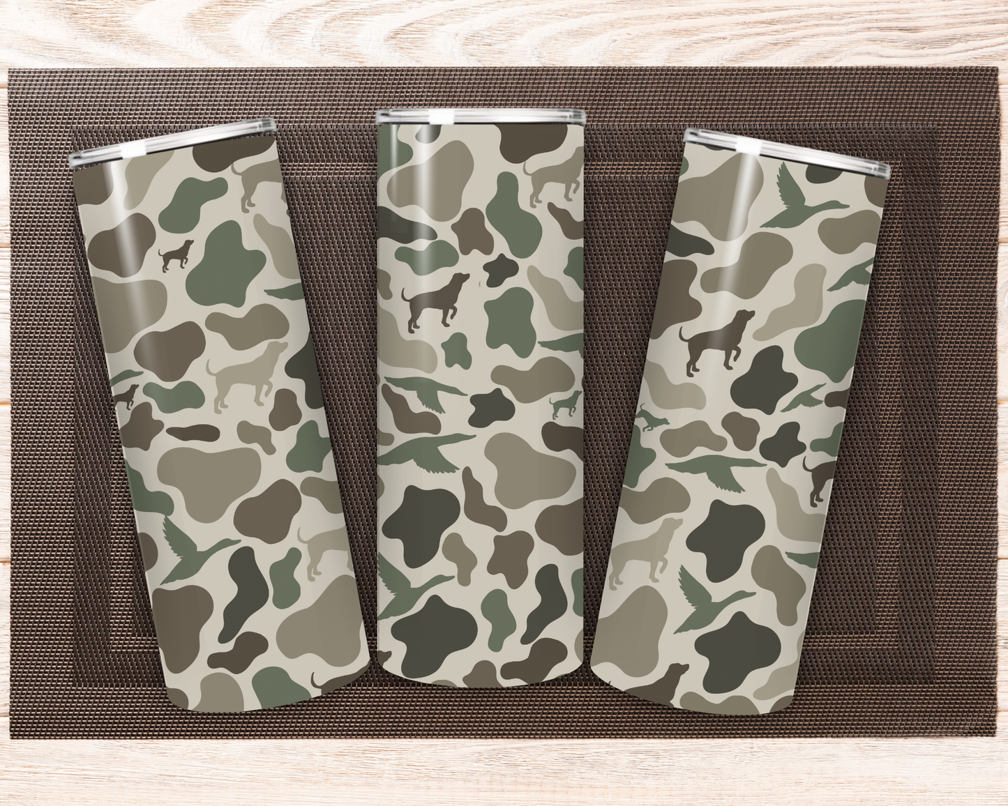 Duck Camo Skinny Tumbler