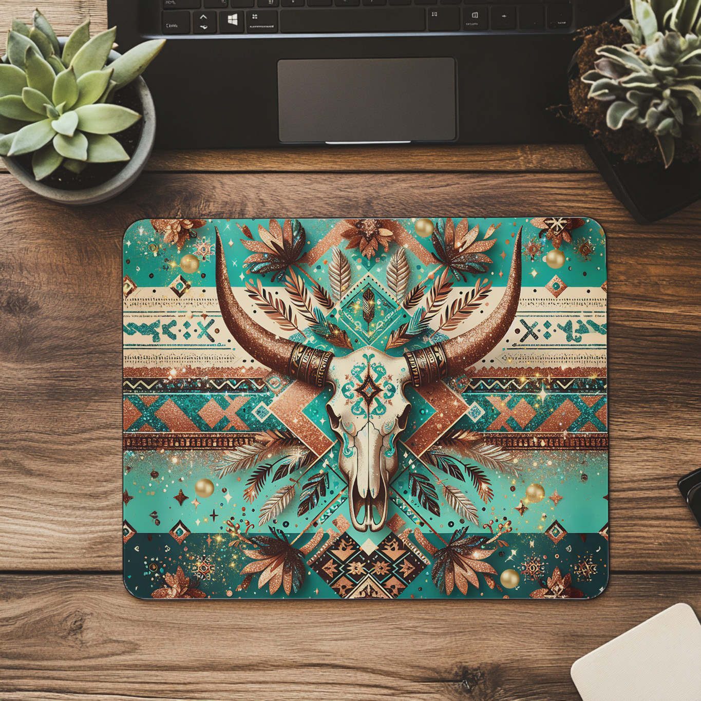 Cow Skull Mousepad
