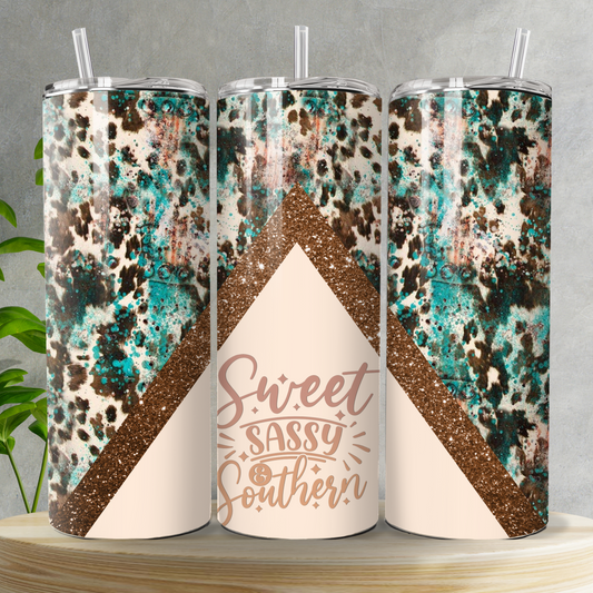 Sweet, Sassy, Southern Skinny Tumbler
