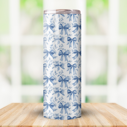 Blue Coquette Bows Tumbler