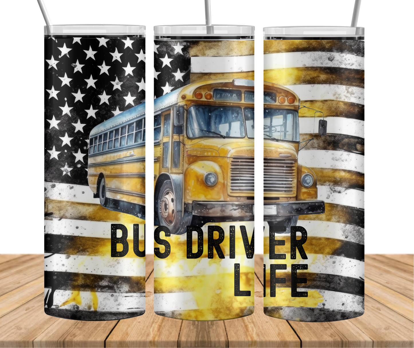 Bus Driver Life Skinny Tumbler